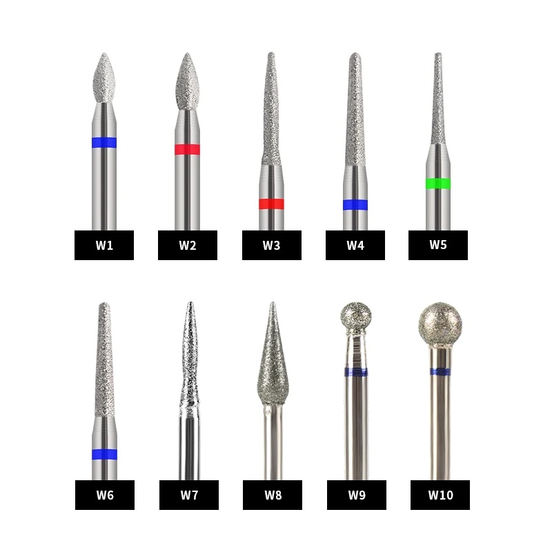 

Arte Clavo Diamond Nail Drill Cutters For Manicure Equipment Accessory Nail Files Milling Burr Grinder Drill Bits Cuticle Nailt