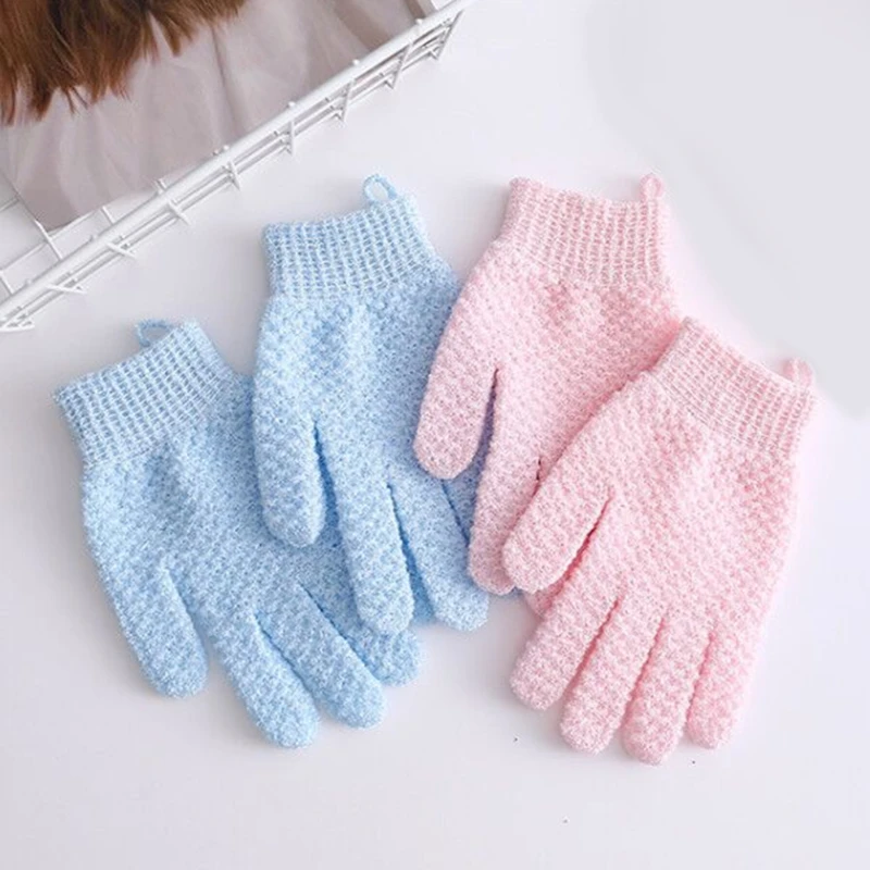 

Bath Gloves Resistance Face Body Massage Dead Skin Removal Gloves Peeling Wash Skin Rubbing Mud Mitt Shower Scrub Nylon Glove