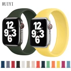 Ремешок Solo Loop для Apple Watch Band 38 мм 42 мм, эластичный силиконовый браслет для iWatch, Apple watch series 6SE54 44 мм 40 мм