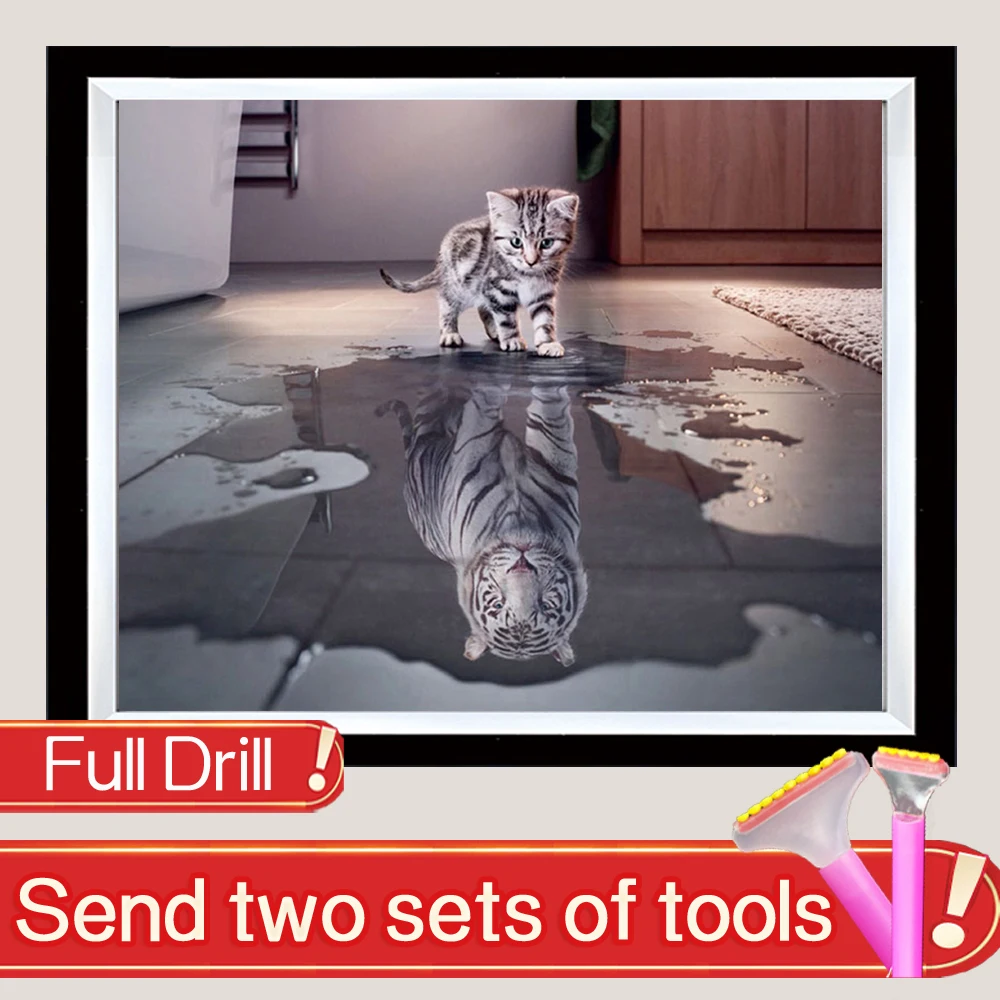 Алмазная живопись KADISCHE 5d полная дрель животные Новое поступление алмазная