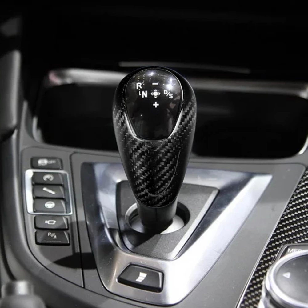 

2pcs Genuine Carbon Fiber Gear Shift Panel Trim Cover Sticker Car Styling for BMW F80 M3 F82 M4 Interior Accessories Promotion