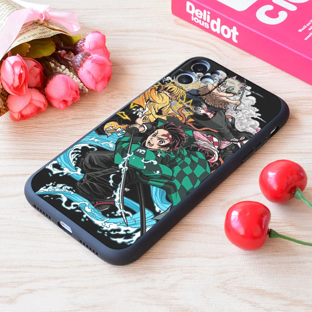 

For iPhone Demon Slayer Print Soft Matt Apple Case
