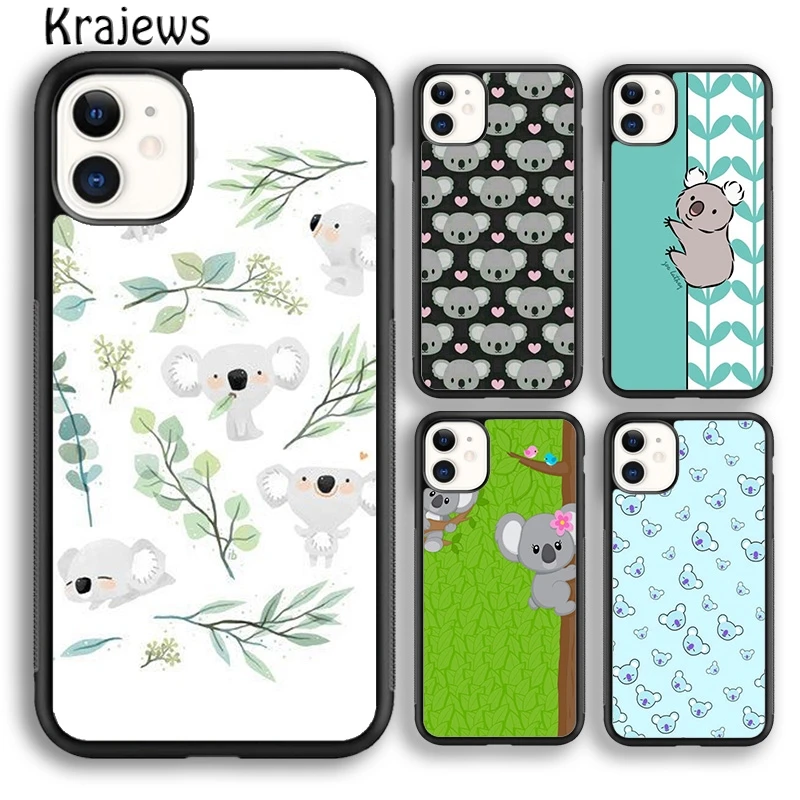 Красивый мультяшный чехол krajew Koala для телефона iPhone 14 5s 6s 7 8 plus X XS XR 11 12 13 pro max Samsung