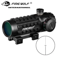 3x28 green red dot cross sight scope tactical optics riflescope fit 1120mm rail rifle scopes hunting