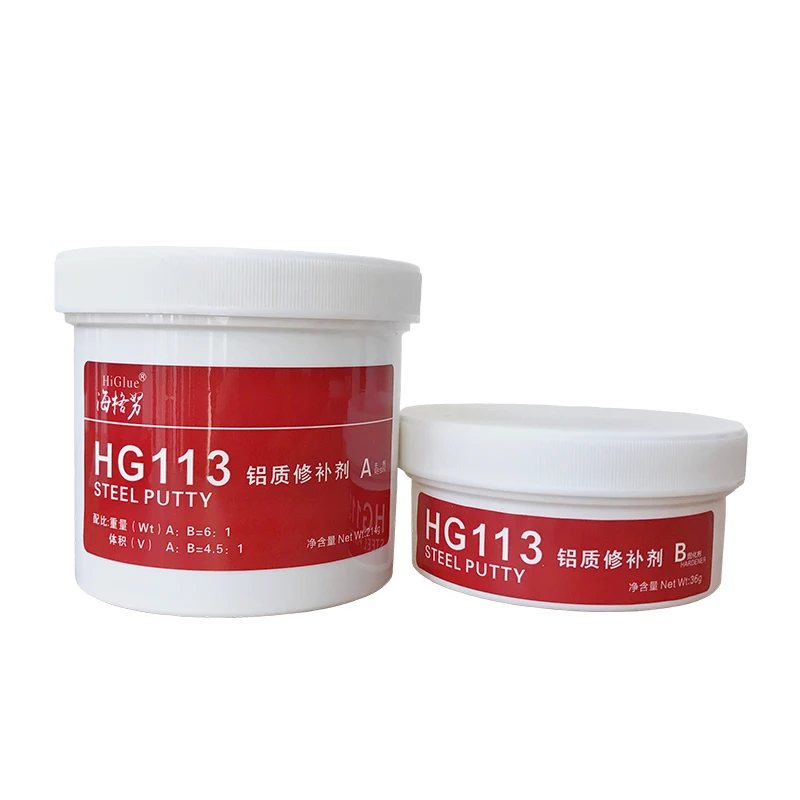 

HiGlue 113 Sheet Metal Aluminum Putty Car Body Paint Repair 500g For Automobiles