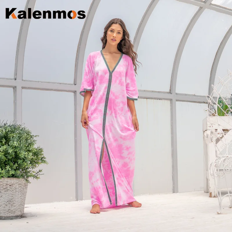 Платье-хиджаб женское с принтом в стиле бохо 2020 | Тематическая одежда и униформа