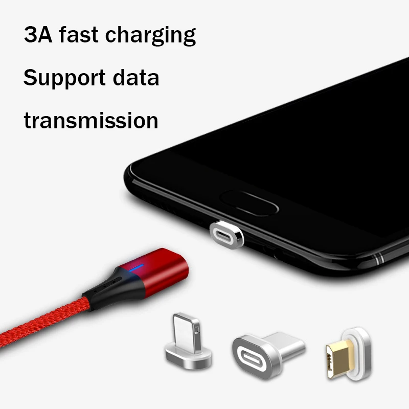Магнитный кабель для быстрой зарядки Micro USB передачи данных на Android провод 3A