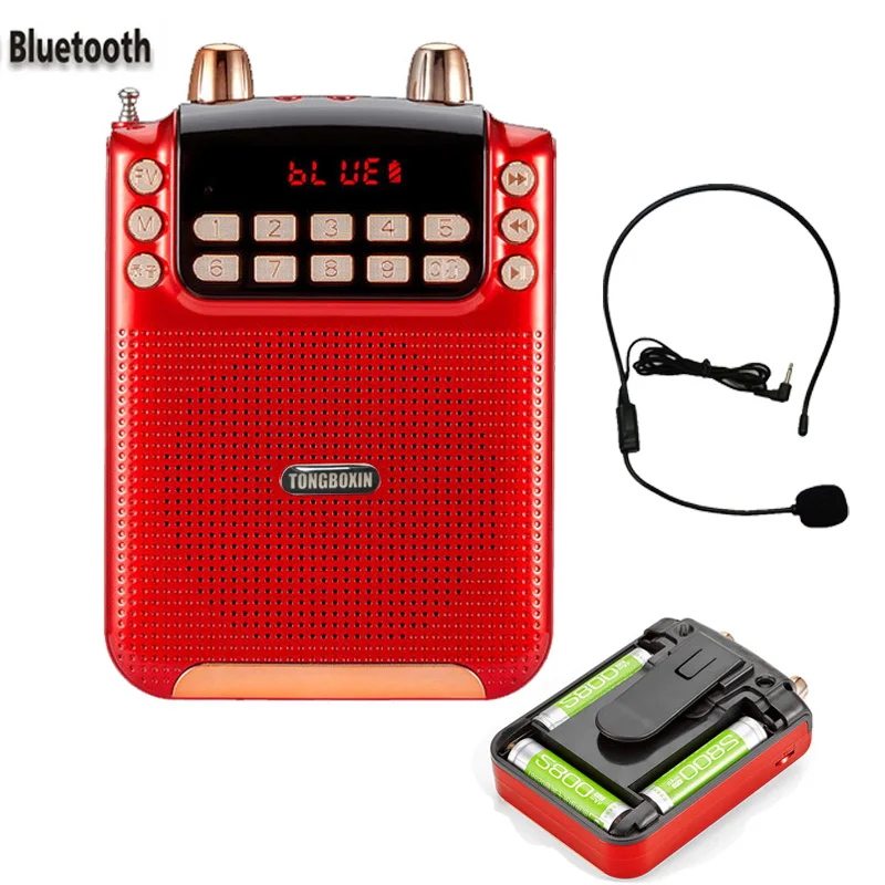 10 Вт высокомощный Bluetooth МегаФон динамик FM \ TF USB функция записи голоса Поддержка