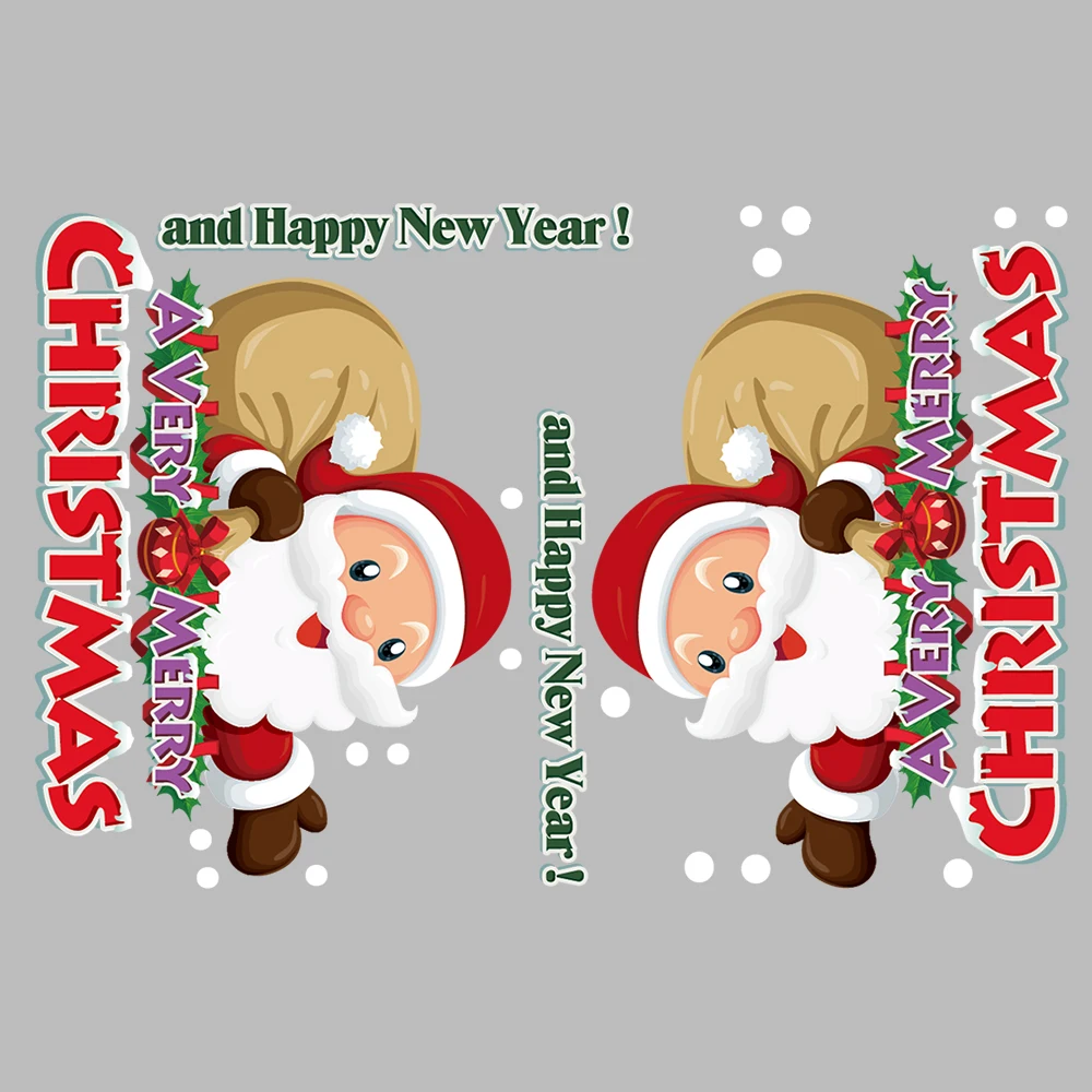 Наклейка на автомобильное стекло сделай сам Рождественская подвесная наклейка