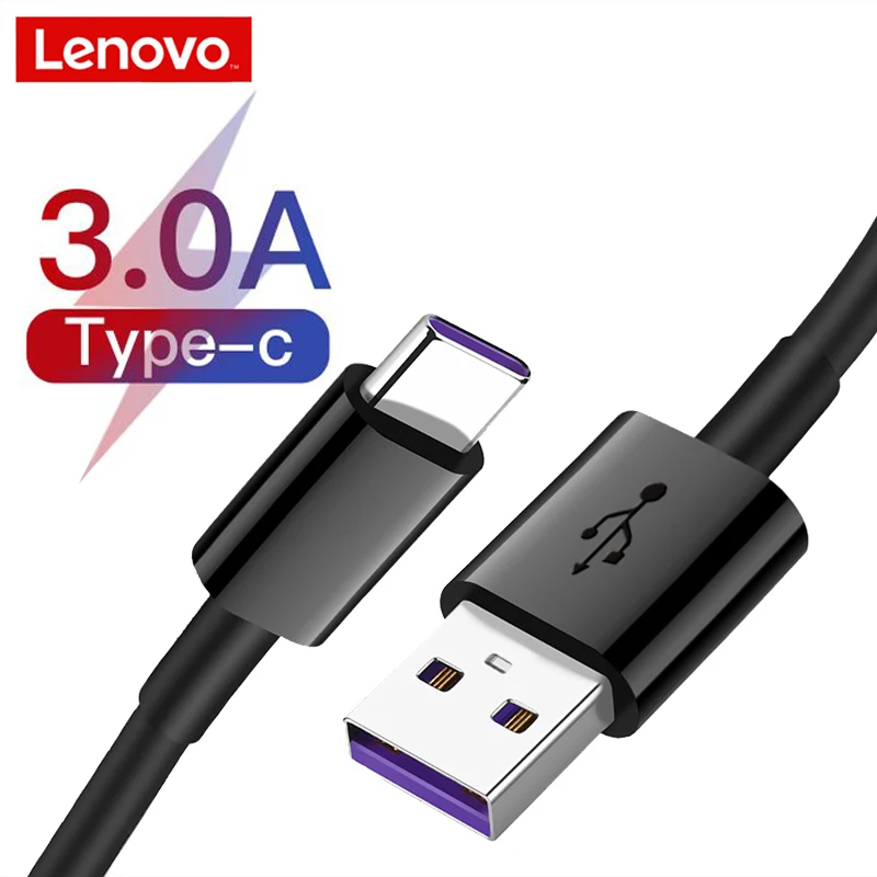 Lenovo дропшиппинг Тип C кабель для зарядки мобильного телефона 5В 3A передачи данных