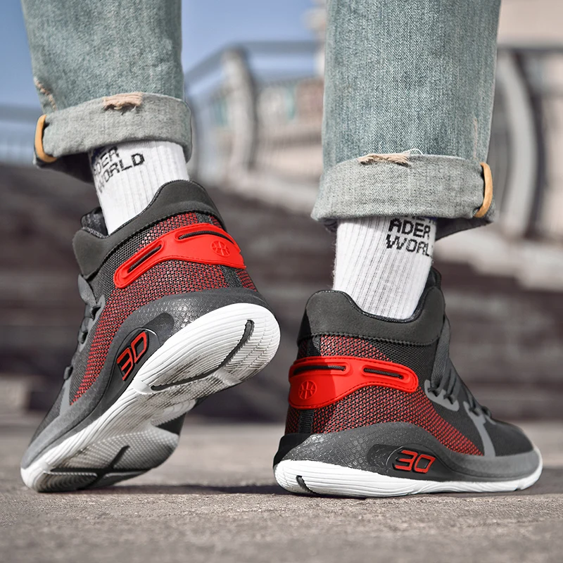 

Basketball Shoes for Men Cushioning Basketball Sneakers Men's High-top Outdoor Sports Sneakers Breathable Athletic Shoes
