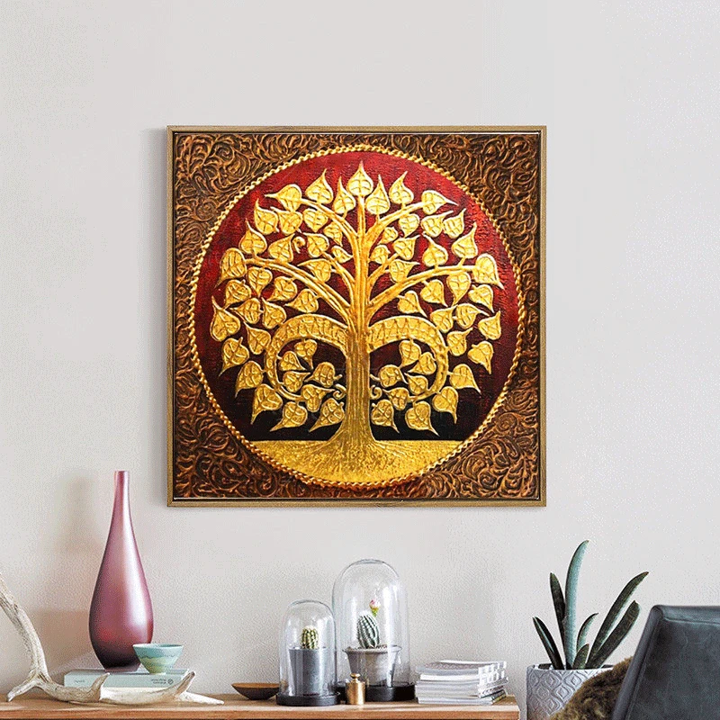 Полная Алмазная картина Bodhi Tree Diy Алмазная вышивка картина чудесный тайский стиль для украшения коридора подарок для семьи