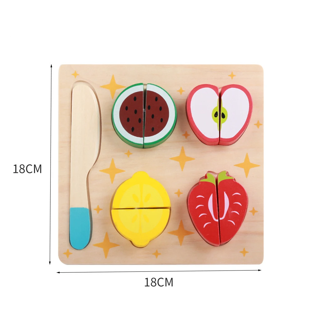 

Safe Children House Wooden Simulation Cut Fruit Vegetable Model Kitchen Baby Kids Pretend Play Educational Toys Birthday Gifts