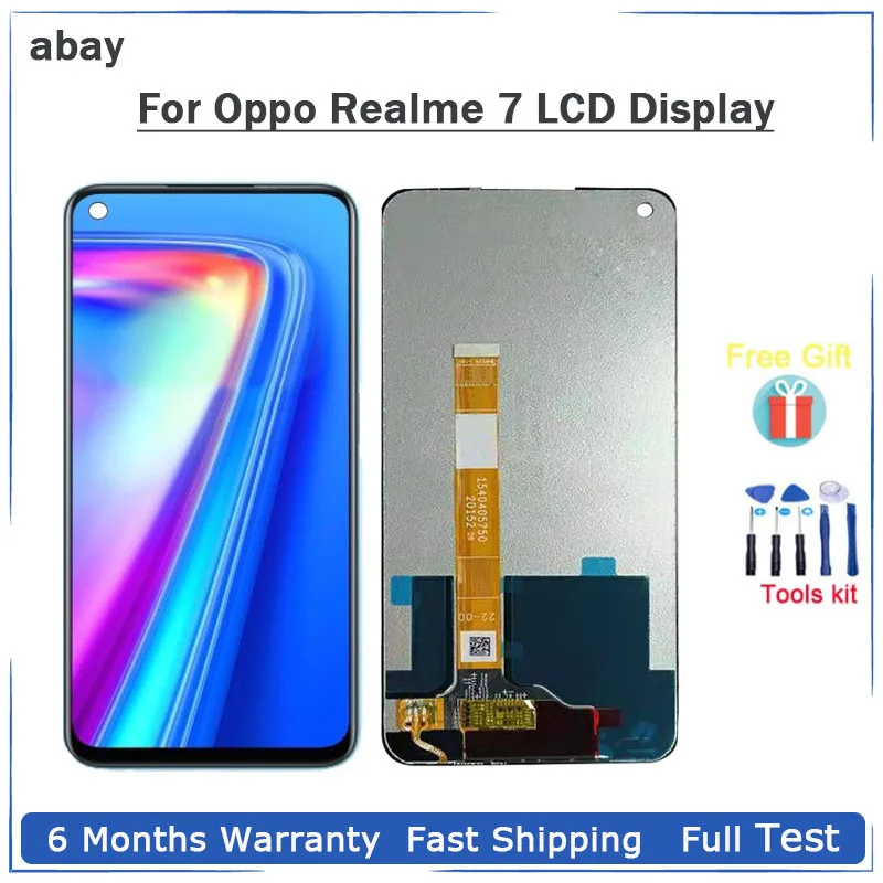 

Для Oppo Realme 7 LCD 5G Global RMX2111 ЖК-дисплей 6,5 дюйма 100% протестированный дисплей со стандартным ЖК-дисплеем для Oppo Realme7 Replaement