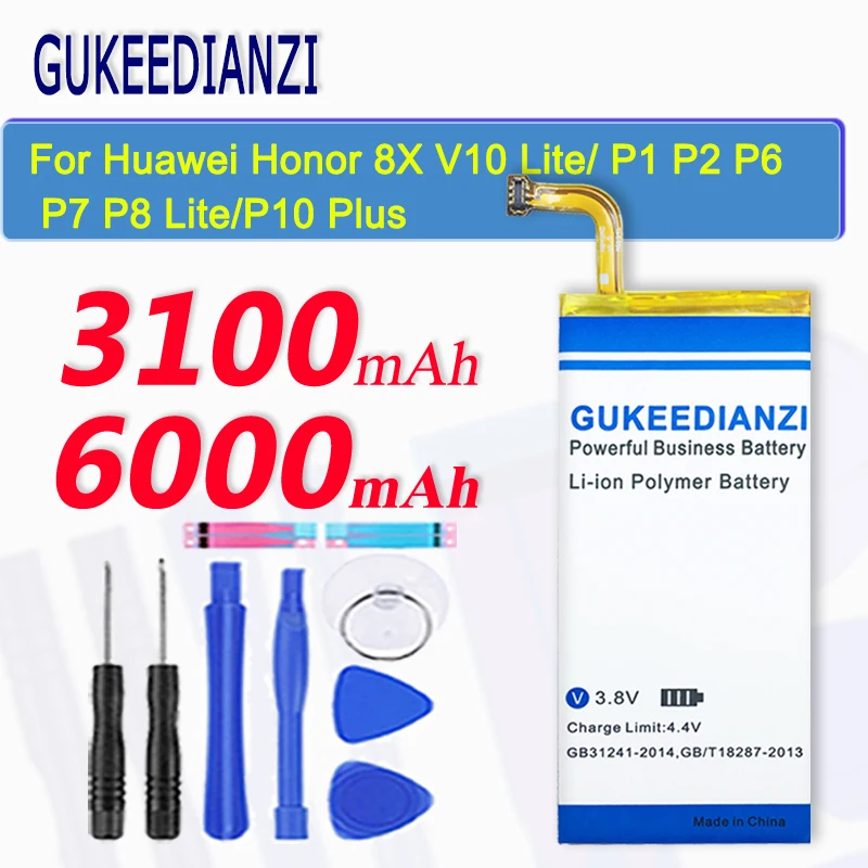 Аккумулятор HB3742A0EZC для Huawei Honor 8X View V10 Lite/P1 P2 P6 P7 P8 Lite/P10 Plus Lite/Enjoy 5S батарея телефона +