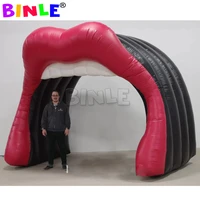 custom outdoor decoration inflatable mouth archway for wedding eventscelebration advertising tunnel for valentines