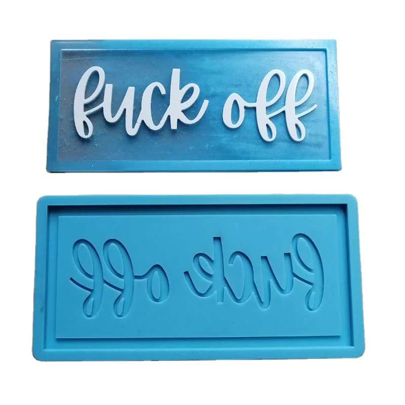 

Epoxy Resin Mold Doorplate Door Signs Casting Silicone Mold DIY Crafts Hanging Tags Decorations Making Tools