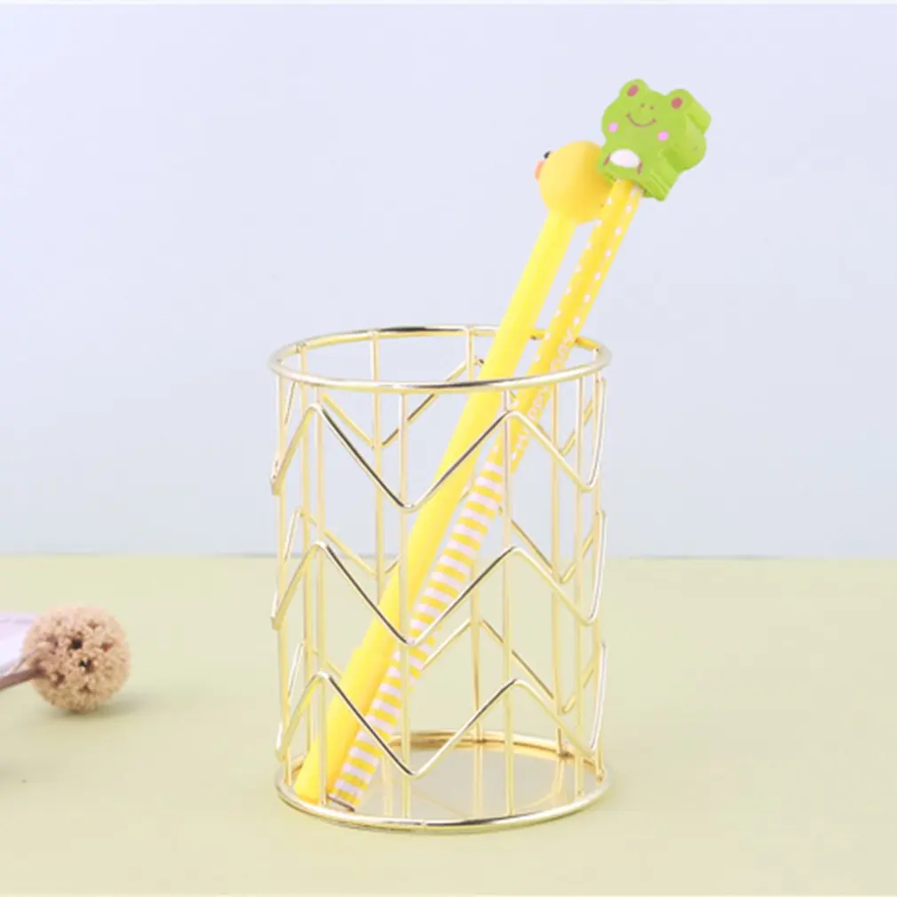 Новинка 2020 органайзер для карандашей и кистей макияжа Железный Круглый