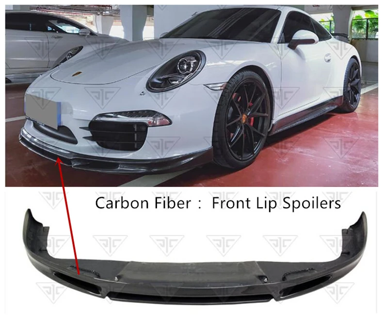 Передняя Задняя сторона юбка спойлер для Porsche 911 Carrera 2012 2013 2014 2015 бампер диффузор