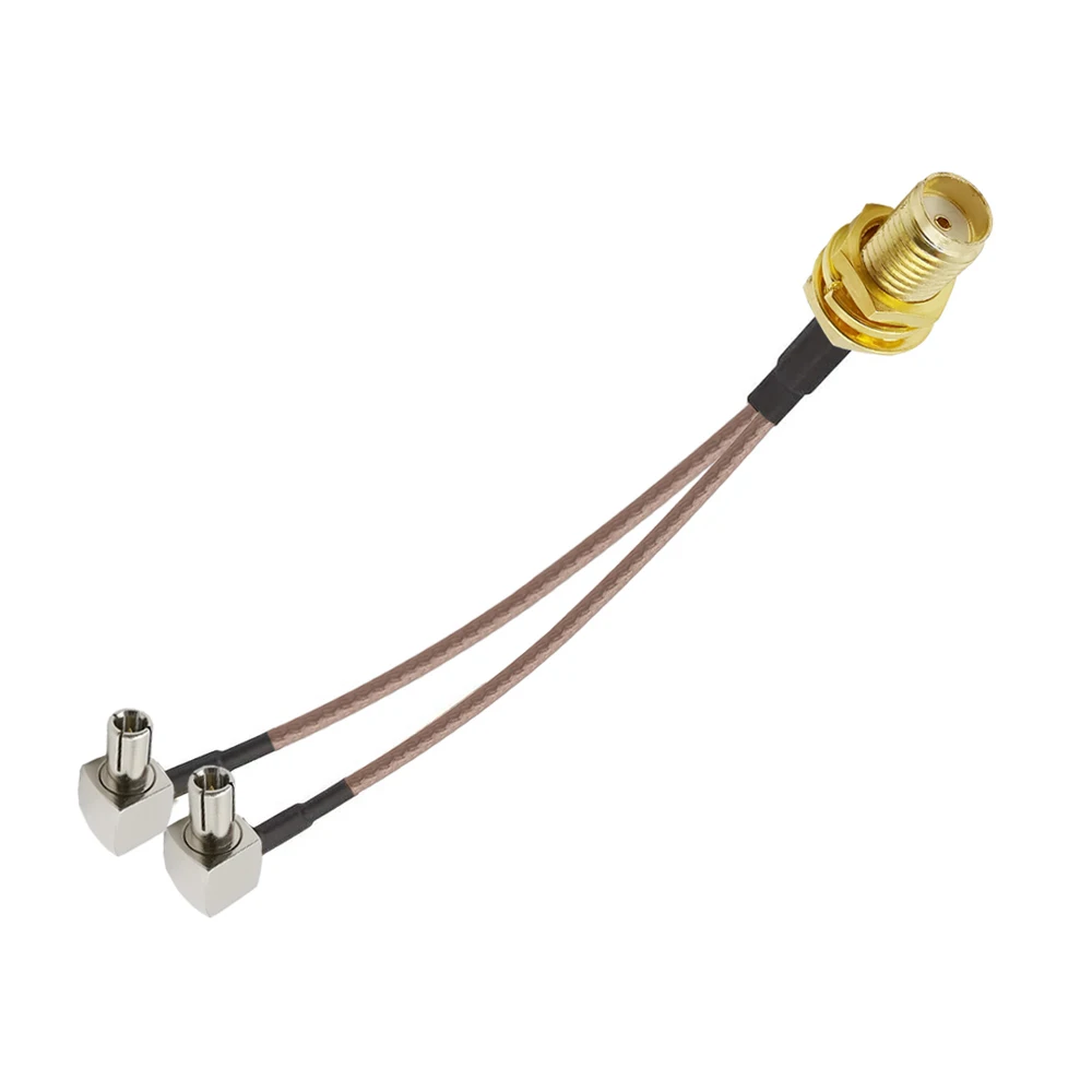 Разъем SMA -TS9 разъем Female/Y Type 2 X TS9 Male угловой разветвитель Сумматор RG316