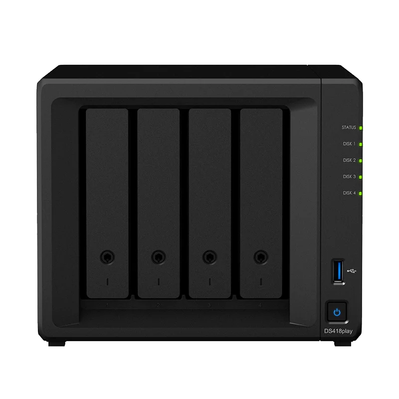 Дисковая станция NAS Synology DS418play 4 bay бесдисковый nas сервер nfs облачное хранилище для
