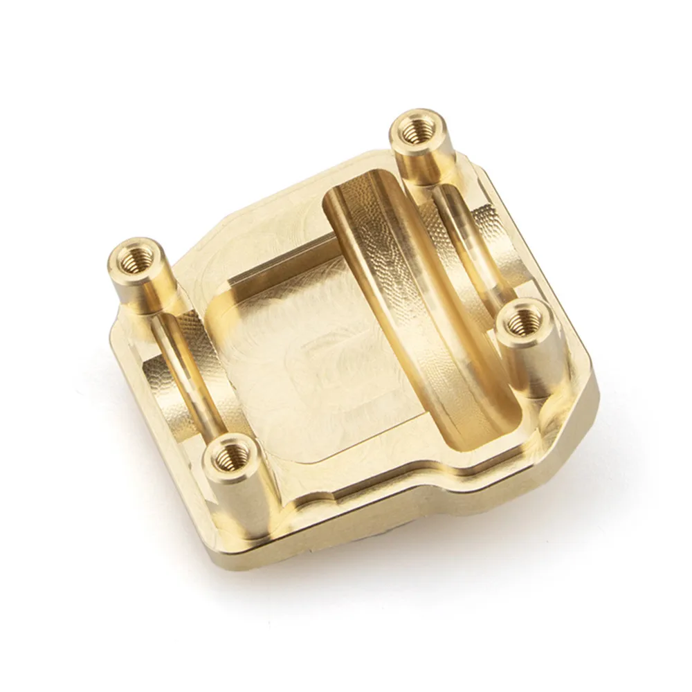 

Front Rear Axles Housing Brass Heavy Duty Differential Cover for SCX10 III AX103007 RC Model Car Simulation Parts