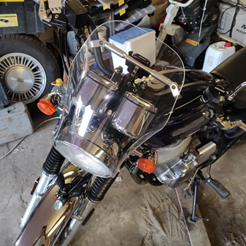 Мотоциклетная круглая фара лобовое стекло ветровое для Honda Kawasaki Yamaha Suzuki уличные