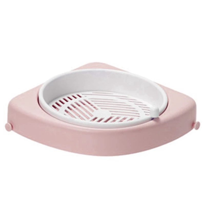 

Bathroom Rotating Triple-Cornered Shelf Toilet Rotating Shelf Spinning Corner Shelf Bathroom Kitchen Storage Rack