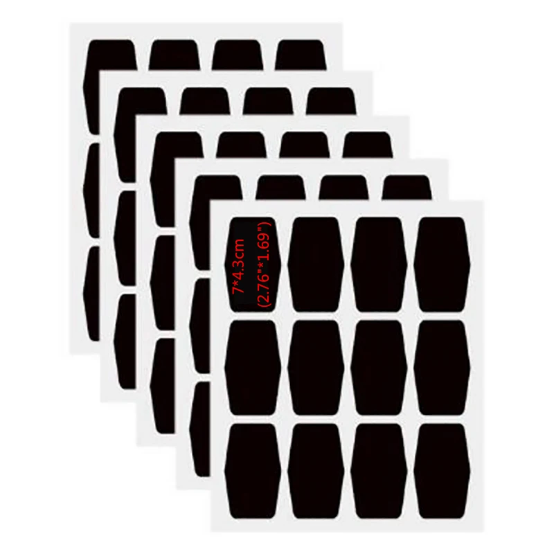 

72pcs Blackboard Craft Kitchen Jar Organizer Labels Chalkboard Chalk Board Stickers Black Bottle DIY Stiky Erasable Stickers