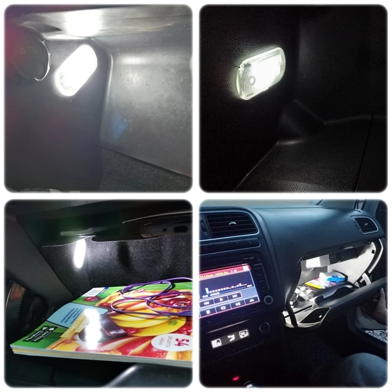 1 шт. светодиодный светильник Canbus для перчаток VW Bettle Bora Golf Variant Caddy Touran Touareg Skoda Superb