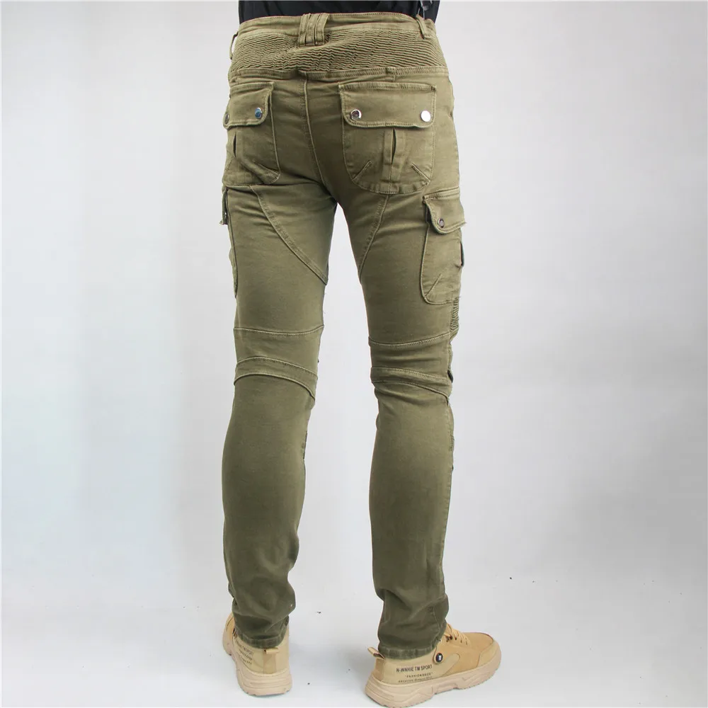 Мотоциклетные бриджи со встроенным износостойким огнестойким кевларовым