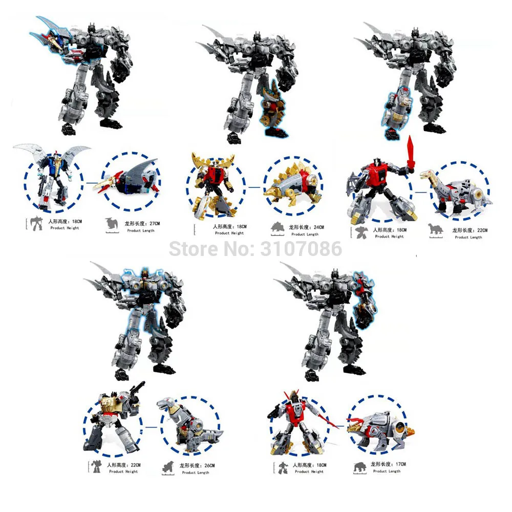BMB трансформация Dinoking Volcanicus Grimlock Slag Sludge Snarl Swoop slash Dinobots 5в1 сплав фигурка робота игрушки