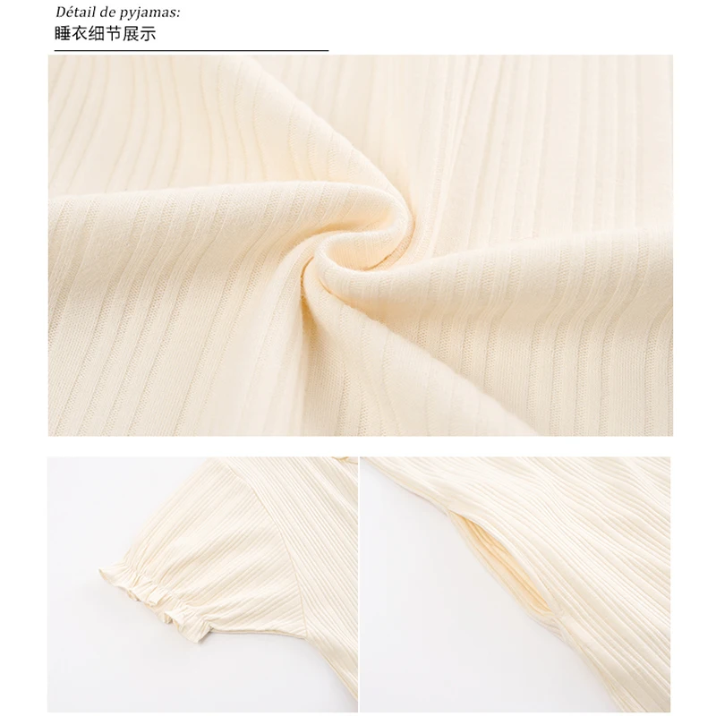 

Women's nightwear Comfort Lingerie Nightgown Women Summer Plus size Sleepwear Princess Cotton Homewear Dress Ruffle robe femme
