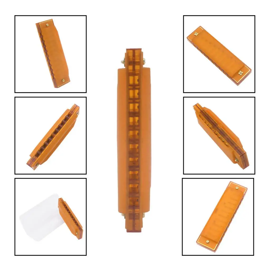 10 Holes 20 Tunes Harmonica Key of C for Beginner Students Kids Gift Professional with case | Спорт и развлечения