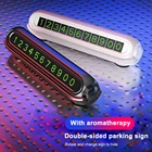 Светящаяся Автомобильная Временная парковочная карточка 2 в 1, наклейка, освежитель воздуха для автомобиля, табличка с номером телефона, автомобильные аксессуары, лидер продаж
