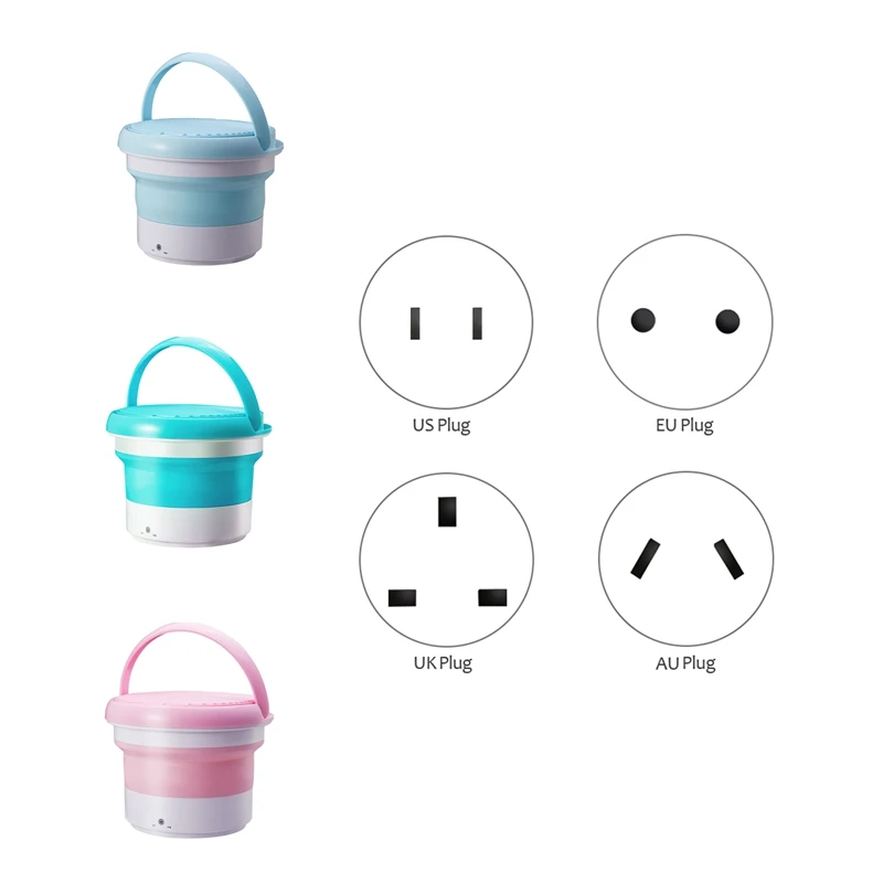 

Automatic Portable Foldable Washing Machine Folding Washing Machine Travel Tour Underwear Foldable Washer