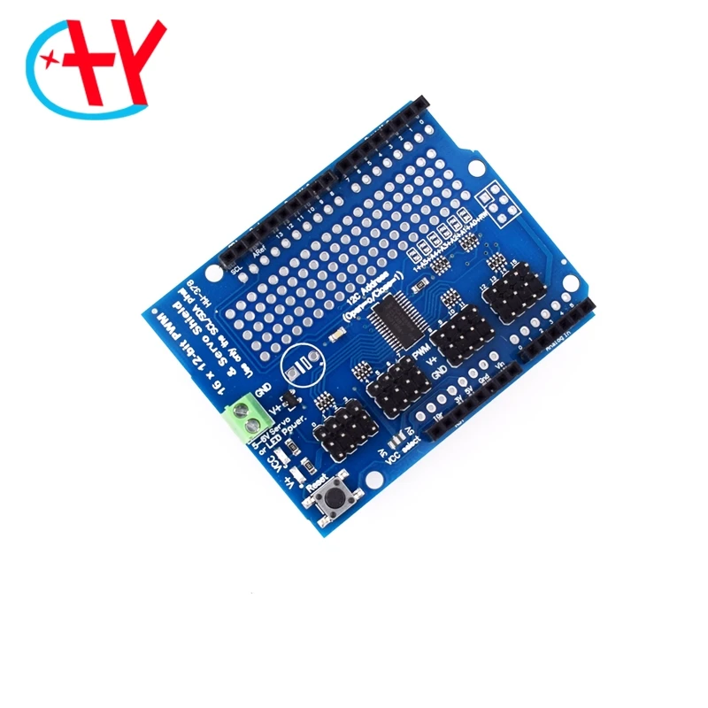 ShengYang 1 шт. мотор/шаговый/Серводвигатель/робот щит для Arduino I2C v2 Kit w/драйвер PWM TOP |