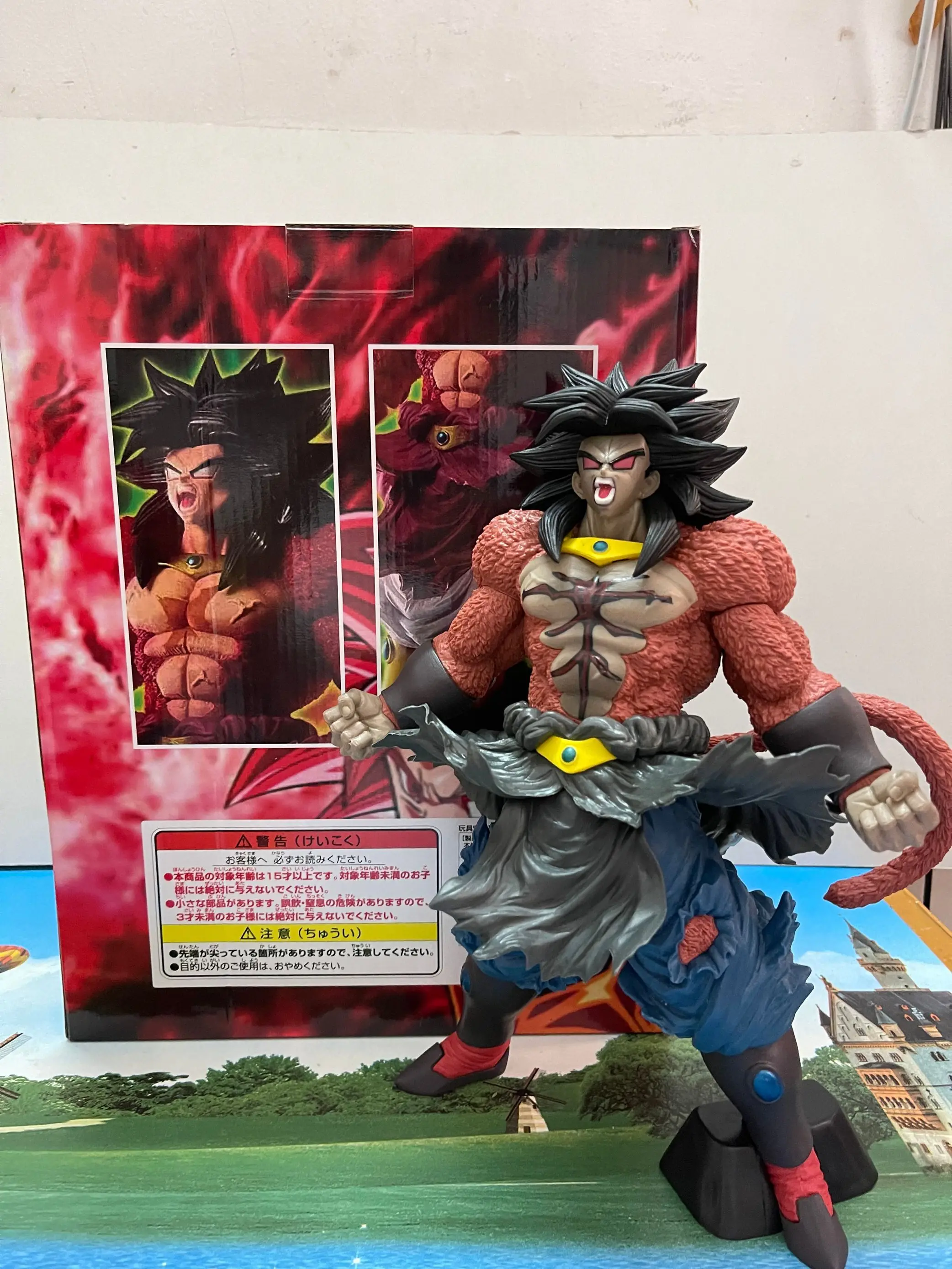 Фигурка японского аниме 32 см подвижная экшн-фигурка Broly Dark основной цвет