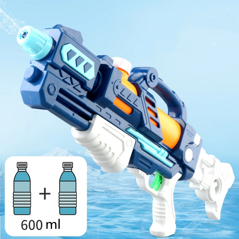 Armas de Água de Tamanho Pistola de Água Brinquedos de Tamanho Grande para o Verão Brinquedos de Praia para Meninos Brinquedos Montessori Grande Diversão 600ml