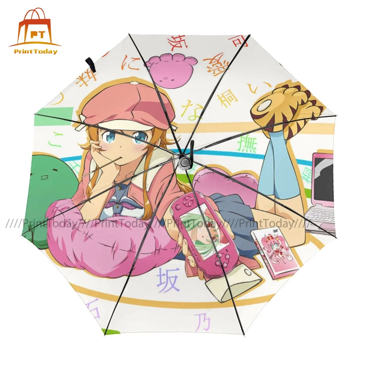 

Bakemonogatari Umbrella Unique Portable Umbrella Art Garden UV Protection Automatic Umbrella