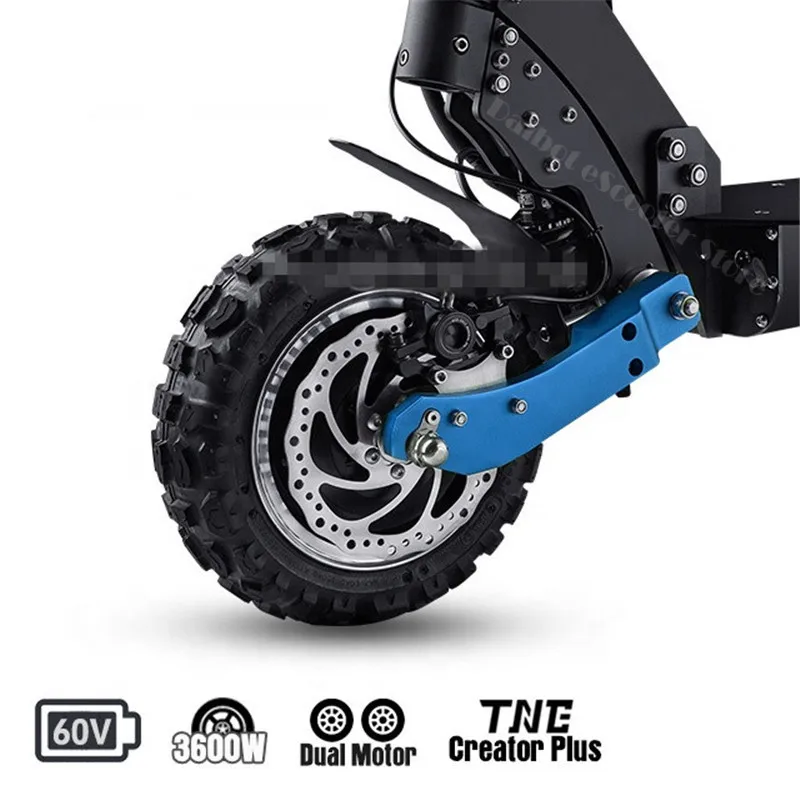 Внедорожный Электрический скейтборд с двумя колесами 1800 Вт * 2 60 в электрические