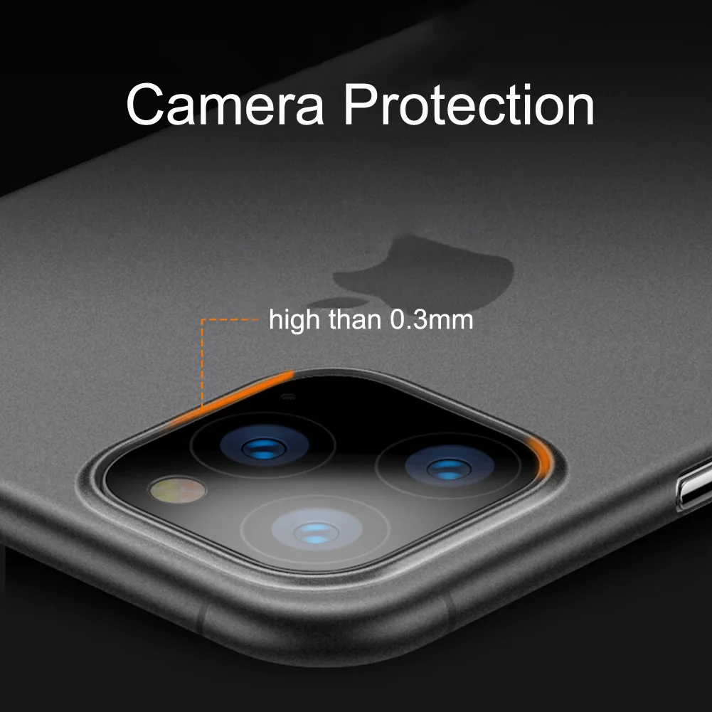 Ультратонкий с матовой поверхностью PP мягкий чехол для iPhone 11 Pro Max 2019 матовый