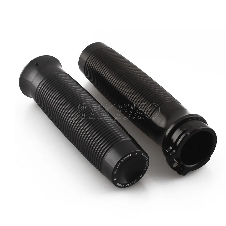 

Motorcycle Black Aluminum Custom Handlebar Grips Hand Grip For Harley Sportster XL1200 883 Forty-Eight Softail Dyna Touring