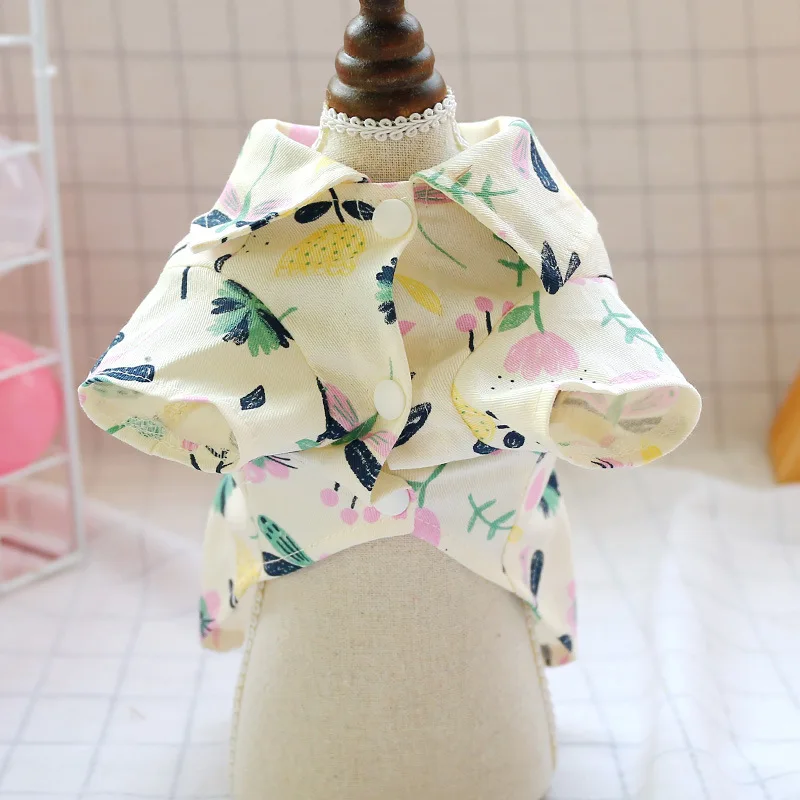 

Summer Dog Shirt Cat Puppy Apparel Chihuahua Yorkshire Yorkie Clothes Vacation Pet Clothing Blouse Poodle Pomeranian Dog Costume