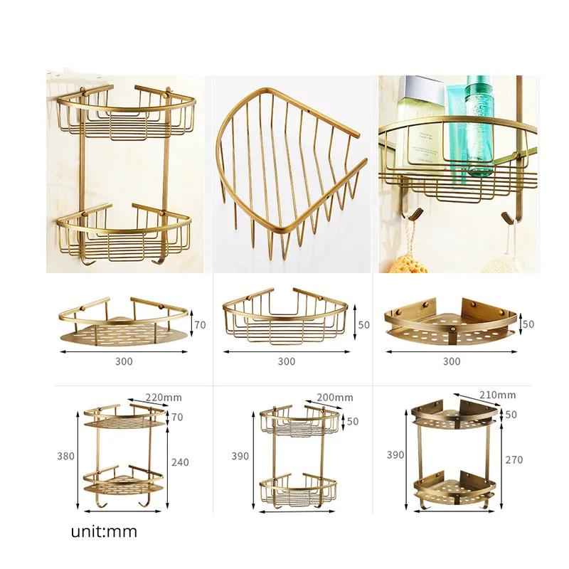 

Bathroom Shelf Wall Mounted Shower Shampoo Soap Cosmetic Shelves Bathroom Accessories Organizer Rack Holder Bathroom Stand