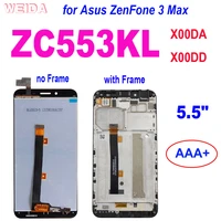 lcd for asus zenfone 3 max zc553kl x00da x00dd lcd display touch screen digitizer assembly with frame for asus zc553kl lcd