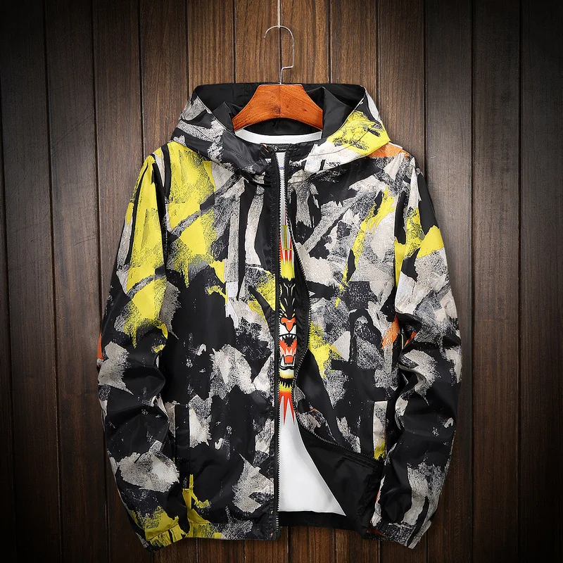 Двухсторонняя камуфляжная мужская куртка 2020 весна и осень ветровка красивый
