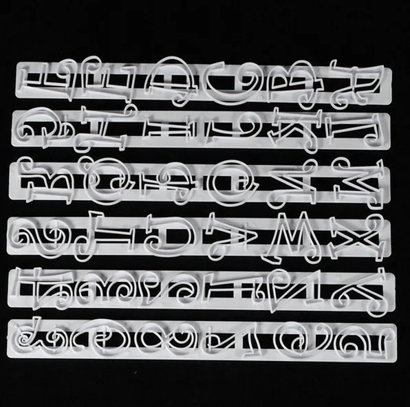 6 шт./компл. формы для кружева с буквами алфавита края пластиковый трафарет