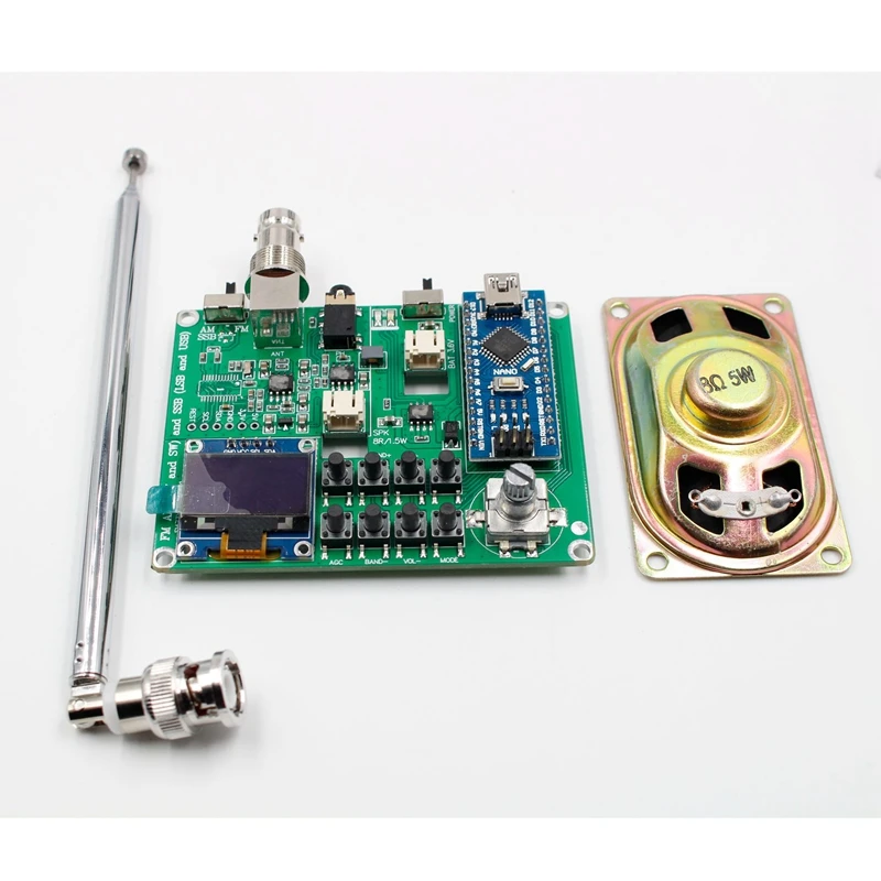 

SI4732 All Band Radio Receiver FM AM (MW & SW) SSB (LSB & USB) Bands Pre Configured Complete Kit with Speaker Antenna