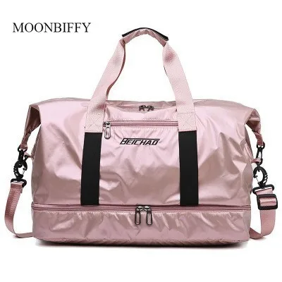 

Новая Водонепроницаемая Дорожная Спортивная Сумка для женщин, уличные спортивные сумки для спортзала, женская сумка-тоут из ткани Оксфорд ...